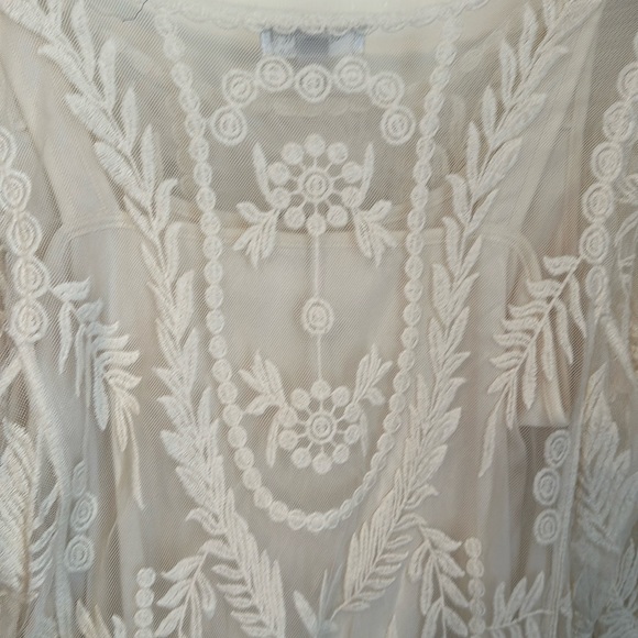 Dressbarn Sheer Embroidered Top With Camisole Size 1X NWT - Picture 8 of 12